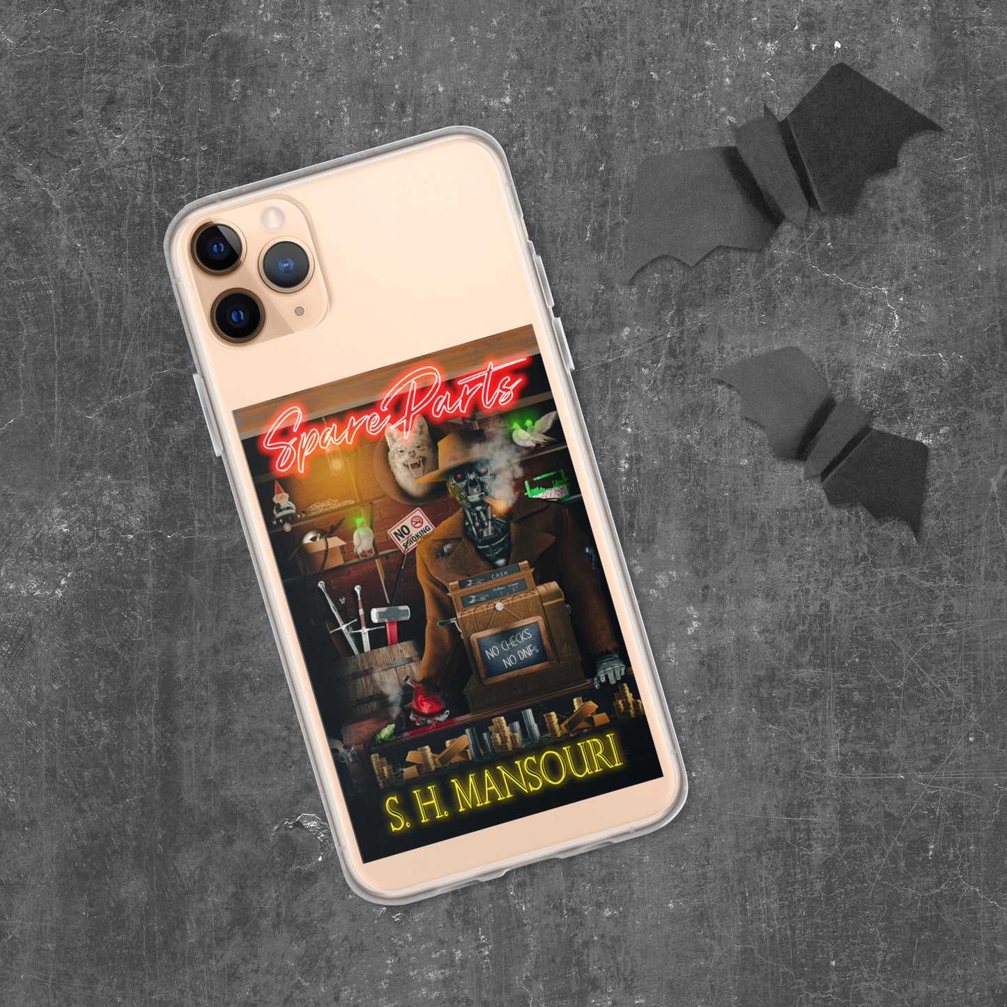 Spare Parts Clear iPhone Case