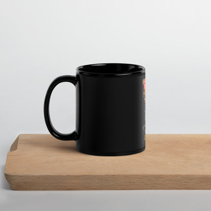 Spare Parts Black Glossy Mug