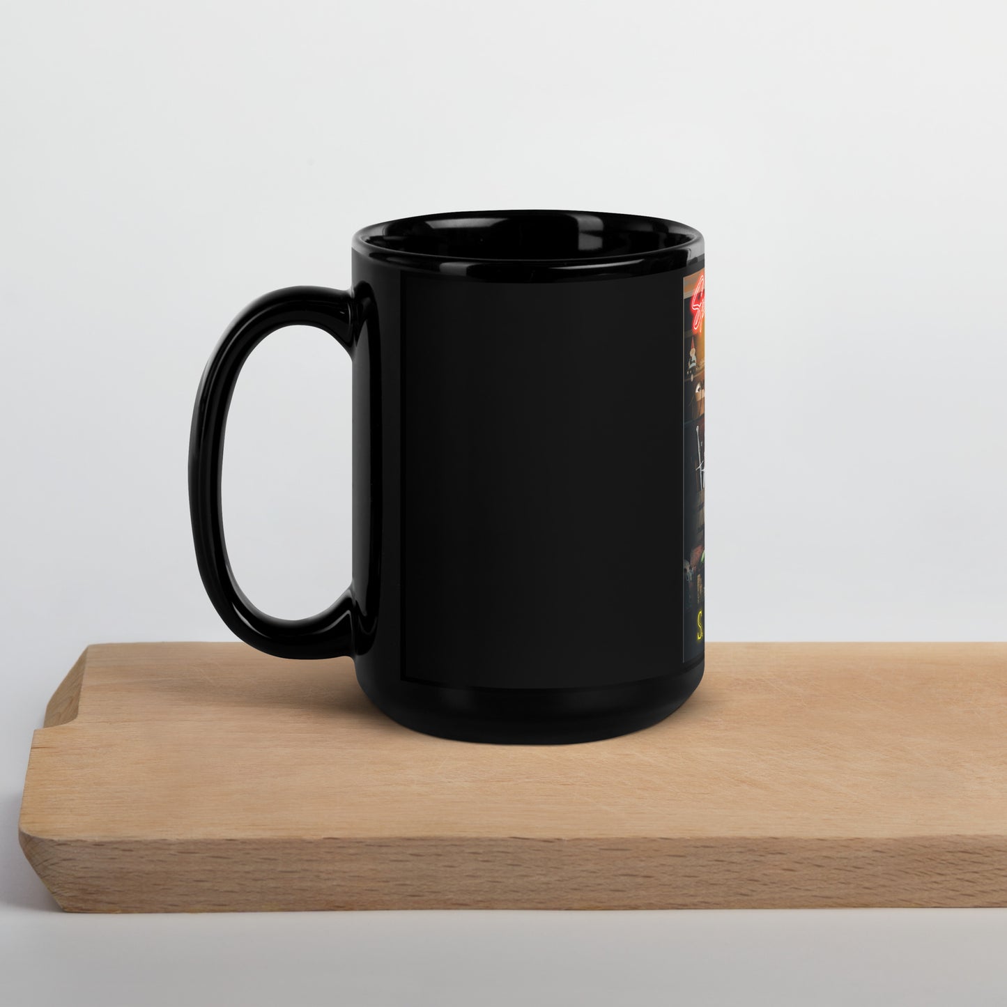 Spare Parts Black Glossy Mug