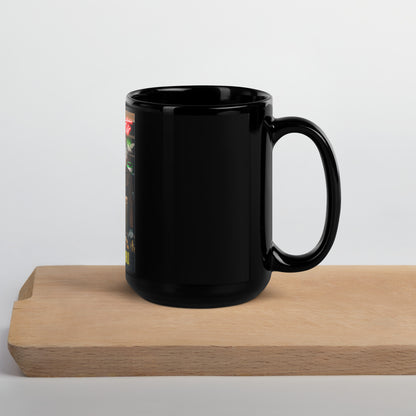 Spare Parts Black Glossy Mug